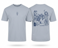 T-Shirt „Zum Brauereigaul" – Oversize Unisex, Hellblau/Blau · Limited Edition
